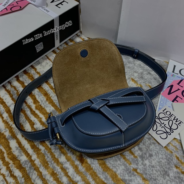 Loewe專櫃2022新款全馬鞍包 羅意威MiniGateDual手袋斜挎女包腰包胸包 10180 lyw1281